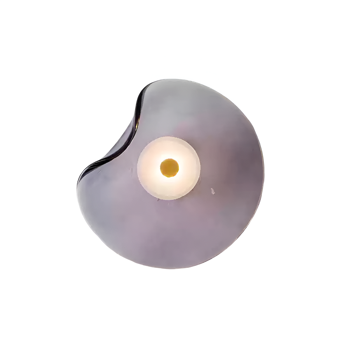 Curved Glass LED Wall Sconce 10 in Warm White Bidirectional Light Fixture for Bedroom Hallway Living Room Modern Indoor Accent Lighting