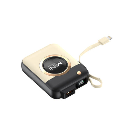 Chargeur portable Ortekor | Meilleure batterie externe avec câble de charge intégré | Mini batterie externe portable pour iPhone, Samsung et Android