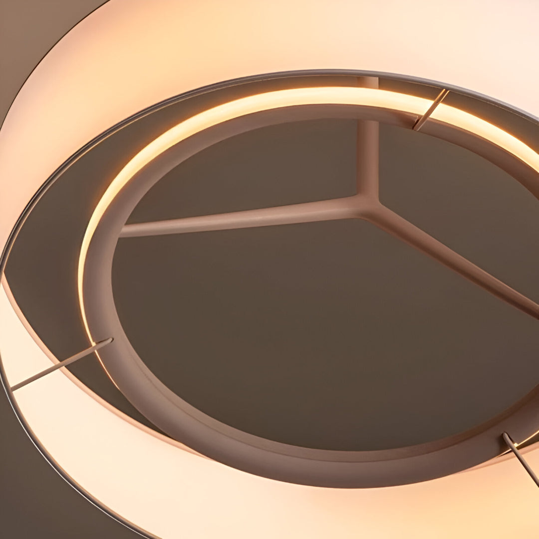 Suspension luminaire LED en métal de 46 cm de diamètre avec cordon ajustable pour comptoir de cuisine et coin repas
