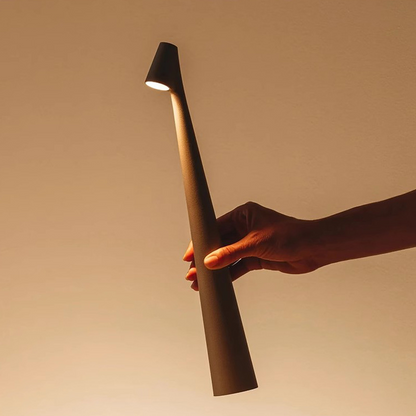 Rechargeable LED Desk Lamp 14 Inch Aluminum Portable Light for Nightstand Office Study Room Wireless Illumination 3000K