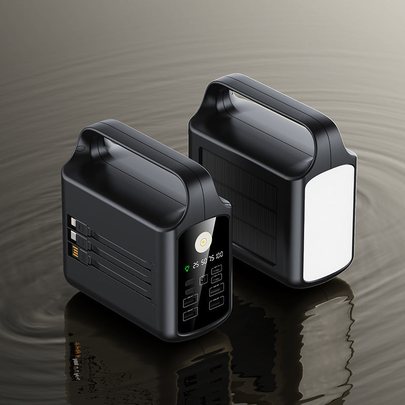 EcoCharge | Batterie externe solaire portable à haute capacité avec recharge multi-appareils | Conception durable pour les aventures en plein air