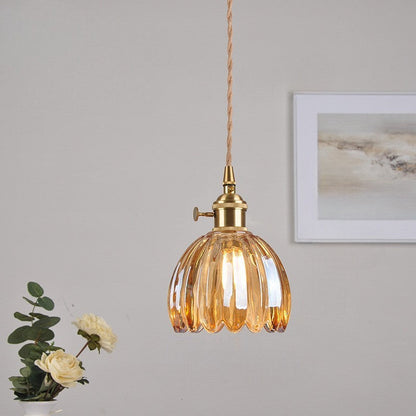 Textured Glass Globe Drop Light for Kitchen Island & Dining Areas – E27 Socket 4.7 in Shade Adjustable Cord Minimalist Home Fixture