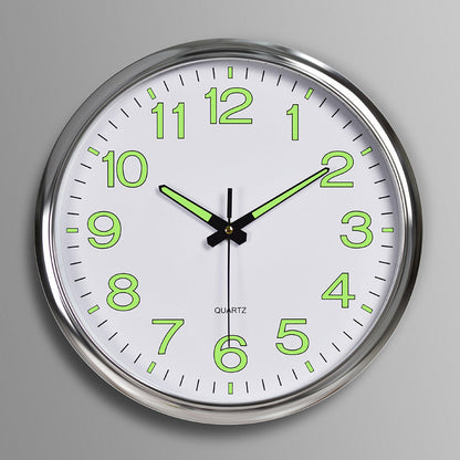 Illuminated LED Wall Clock – 12" Round Digital Display Clock with Backlight for Living Room, Bedroom & Office