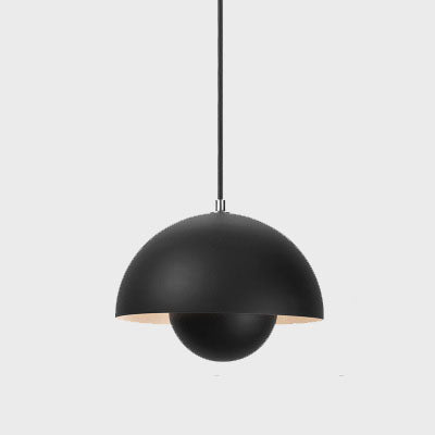 Dome Pendant Light Fixture Single Head Nordic Style Hanging Lamp Adjustable Cable Modern Ceiling Light for Kitchen Island Dining Room