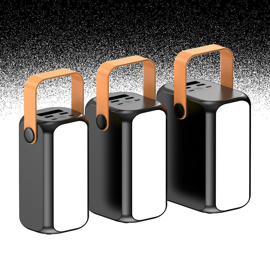 Batterie externe portable avec ports de charge multifonctions et poignée de transport | Solution énergétique haute capacité pour une recharge nomade