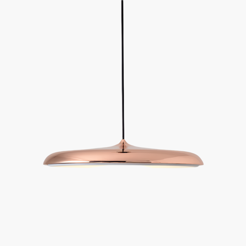 Slimline LED Disc Ceiling Light 10 in Black Metal Acrylic for Kitchen Island Dining Table Contemporary Scandinavian Minimalist Suspended Fix
