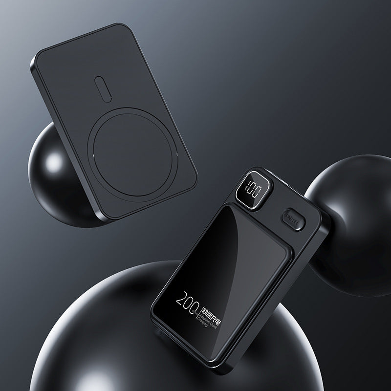 Batterie externe Ortekor | Meilleur chargeur portable avec charge à induction et écran numérique | Batterie externe haute capacité pour iPhone, Samsung et Android