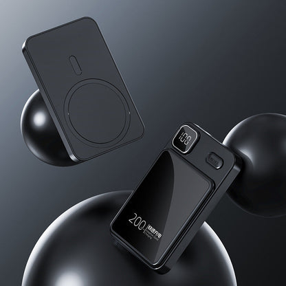 Batterie externe Ortekor | Meilleur chargeur portable avec charge à induction et écran numérique | Batterie externe haute capacité pour iPhone, Samsung et Android