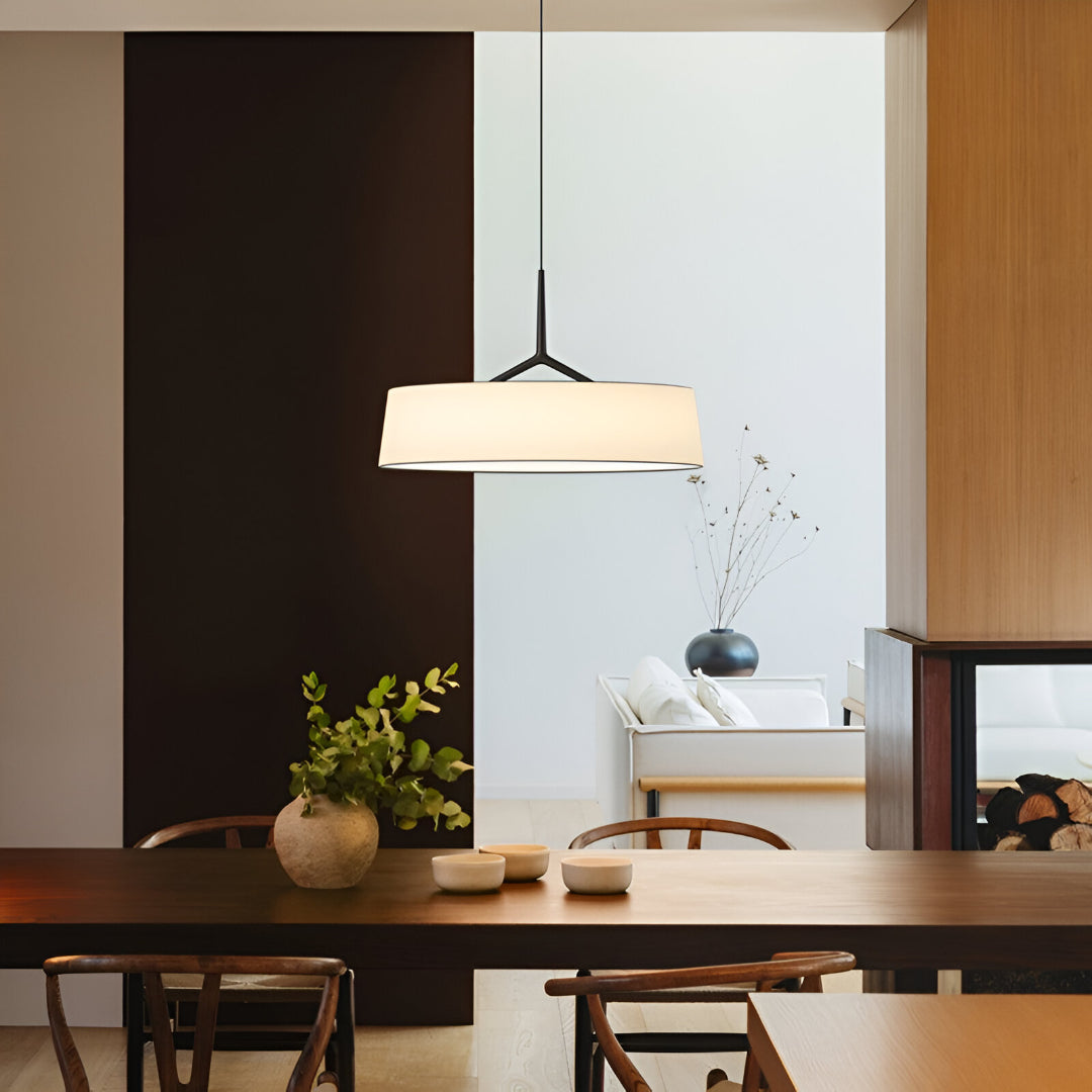 Suspension luminaire LED en métal de 46 cm de diamètre avec cordon ajustable pour comptoir de cuisine et coin repas