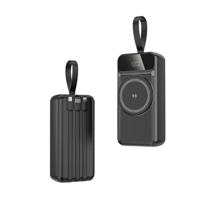 Chargeur portable | Batterie externe sans fil avec charge intelligente et affichage numérique | Haute capacité pour une commodité lors de vos déplacements