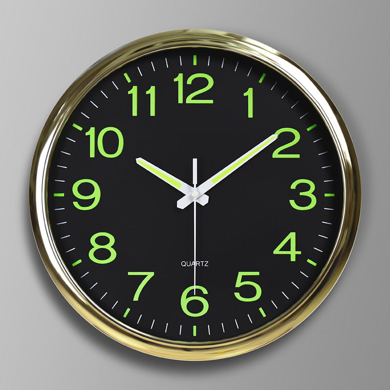 Illuminated LED Wall Clock – 12" Round Digital Display Clock with Backlight for Living Room, Bedroom & Office