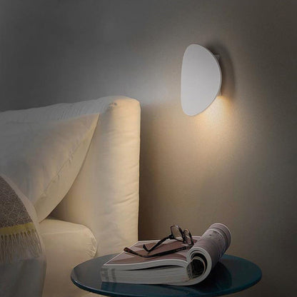 Round Metal Sconce 4-Pack Warm LED Indirect Glow Black Finish for Hallway Bedroom Living Room Contemporary Home Accent Lighting Minimalist M