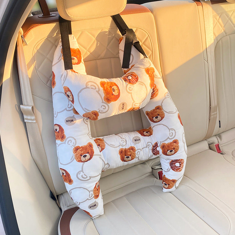 Kids Car Seat Head Support Pillow – Neck Cushion for Road Trips & Travel