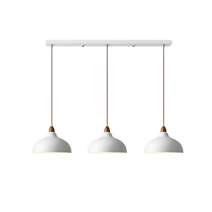 Adjustable Height Ceiling Fixture Wood & Metal Shade 14 Inch Beige for Dining Room Kitchen Island Living Room Entryway E27 Socket 220-240V