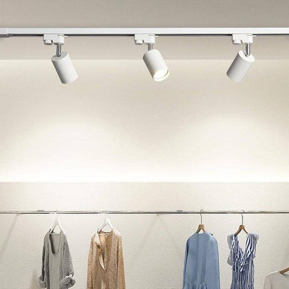 Adjustable LED Track Lighting 3-Head Directional Ceiling Spotlight Metal Rail Fixture for Kitchen Living Room Bedroom Modern Home