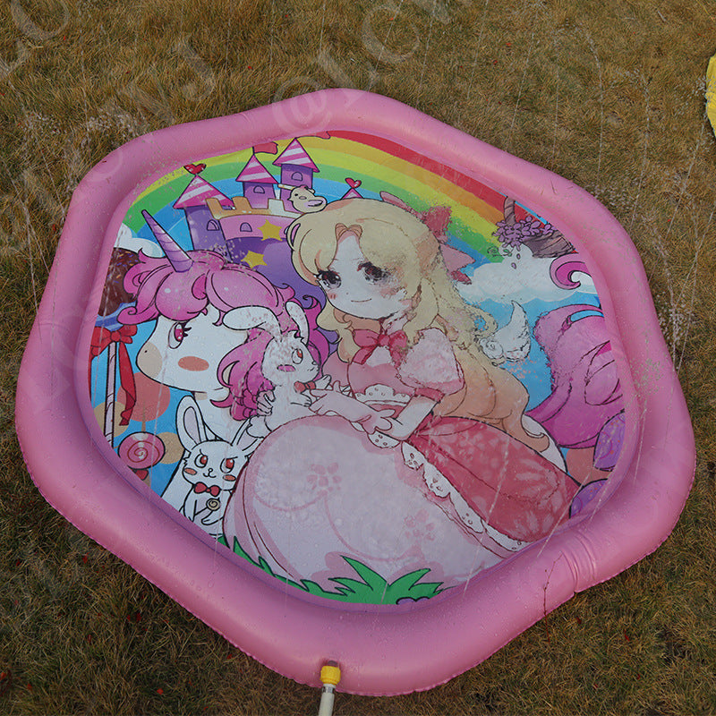 Ortekor Splash Fun | Water Play Mat with Integrated Spray System | Safe & Portable for Outdoor Fun