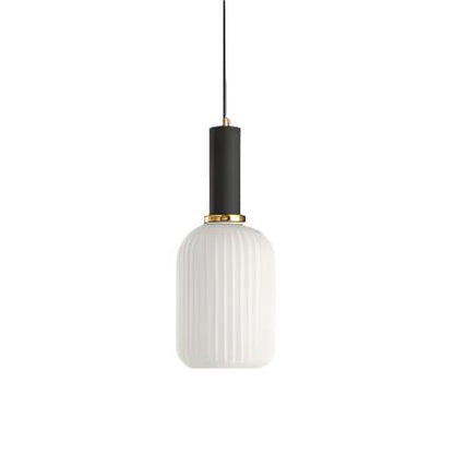 Glass Shade Hanging Ceiling Light E27 Socket Multi-Color Options for Kitchen Island Dining Room Bar Lounge Adjustable Cable Mid-Century Styl
