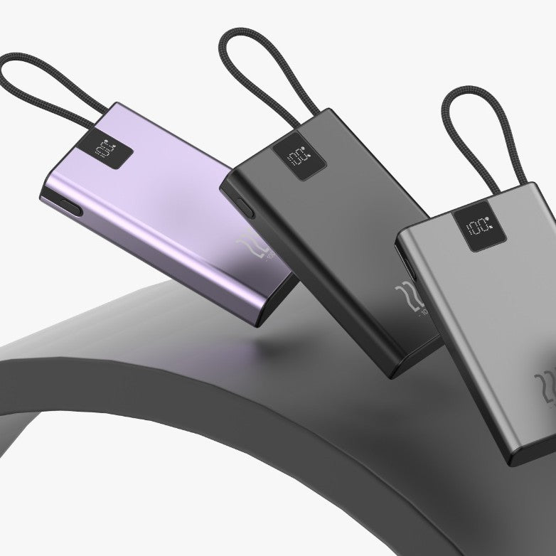 Chargeur portable | Batterie externe 10 000 mAh avec écran LED intelligent | Charge rapide pour tous les appareils