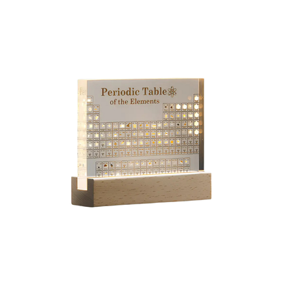 Innovative Periodic Table Display with Real Elements & Integrated Lighting | Stunning Decor for Scientific Enthusiasts