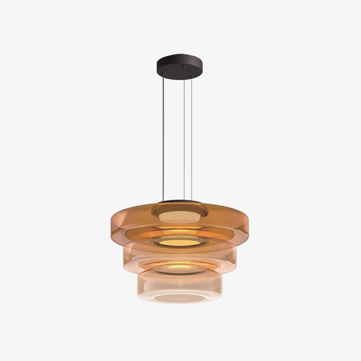 Sculptural Pendant Light | Dynamic Glass Design with Parallax Effect | Versatile Pendant Lighting for Stunning Modern Spaces