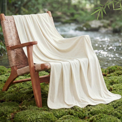 Confort douillet | Couverture rafraîchissante d'été en rayonne de bambou pour les dormeurs qui ont chaud | Jeté léger pour les voyages et l'extérieur