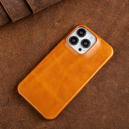 Premium Full-Grain Leather iPhone Case with MagSafe – Shock-Absorbent Protection for iPhone 11-17 Models