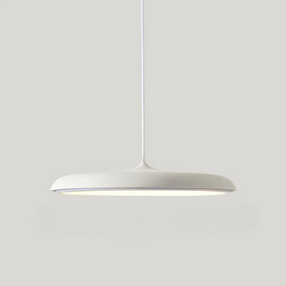 Suspension LED ronde en métal et acrylique – Luminaire suspendu bleu de 40 cm pour salle à manger, îlot de cuisine, chambre – Design minimaliste moderne