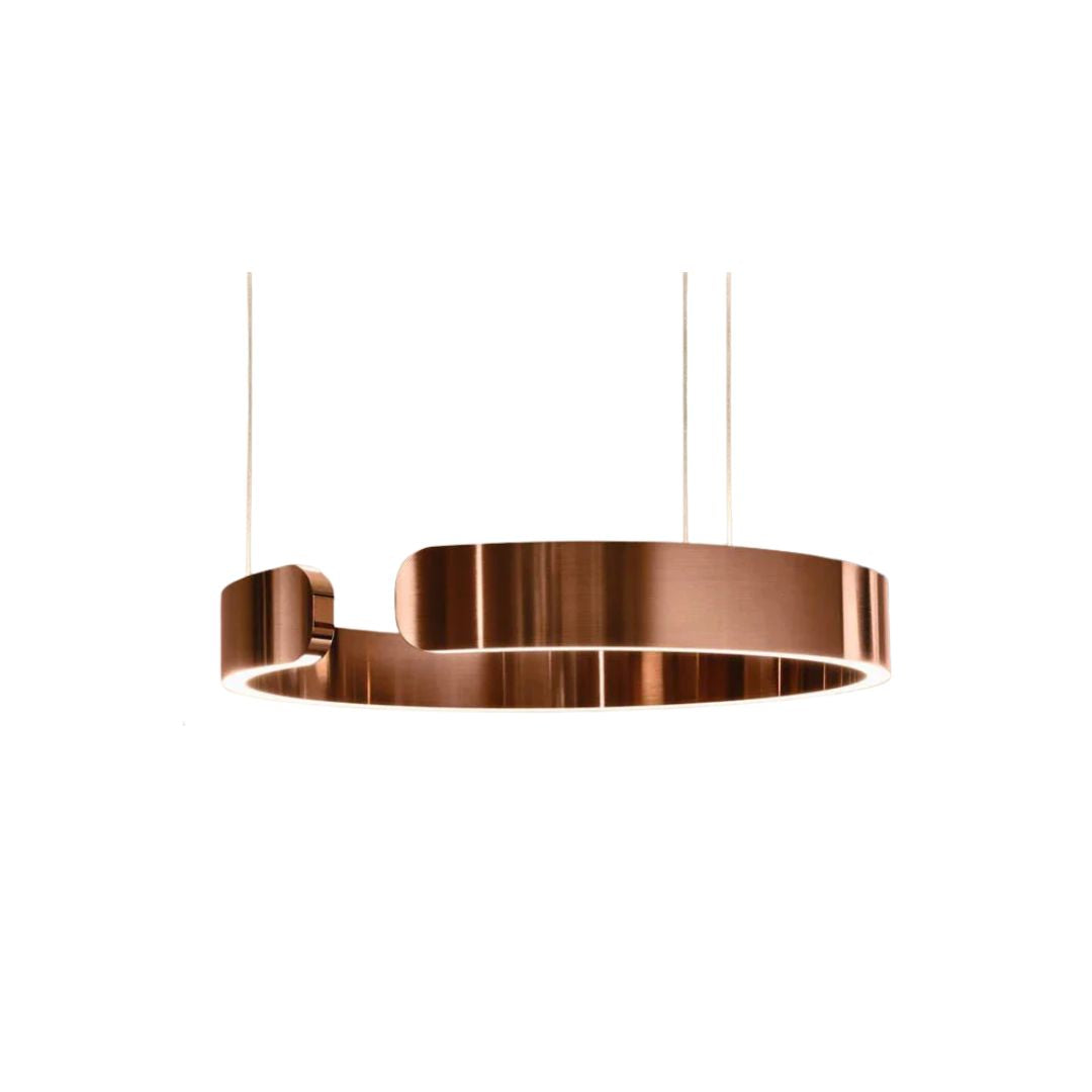 Plafonnier LED circulaire à anneau en aluminium de 20 po, hauteur réglable pour îlot de cuisine, salle à manger et hall d'entrée, luminaire suspendu moderne en forme de halo, économe en énergie