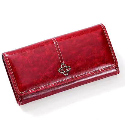 Portefeuille pliable en cuir pour femme – Porte-cartes compact à fentes multiples, design fin pour billets et cartes de crédit, usage quotidien