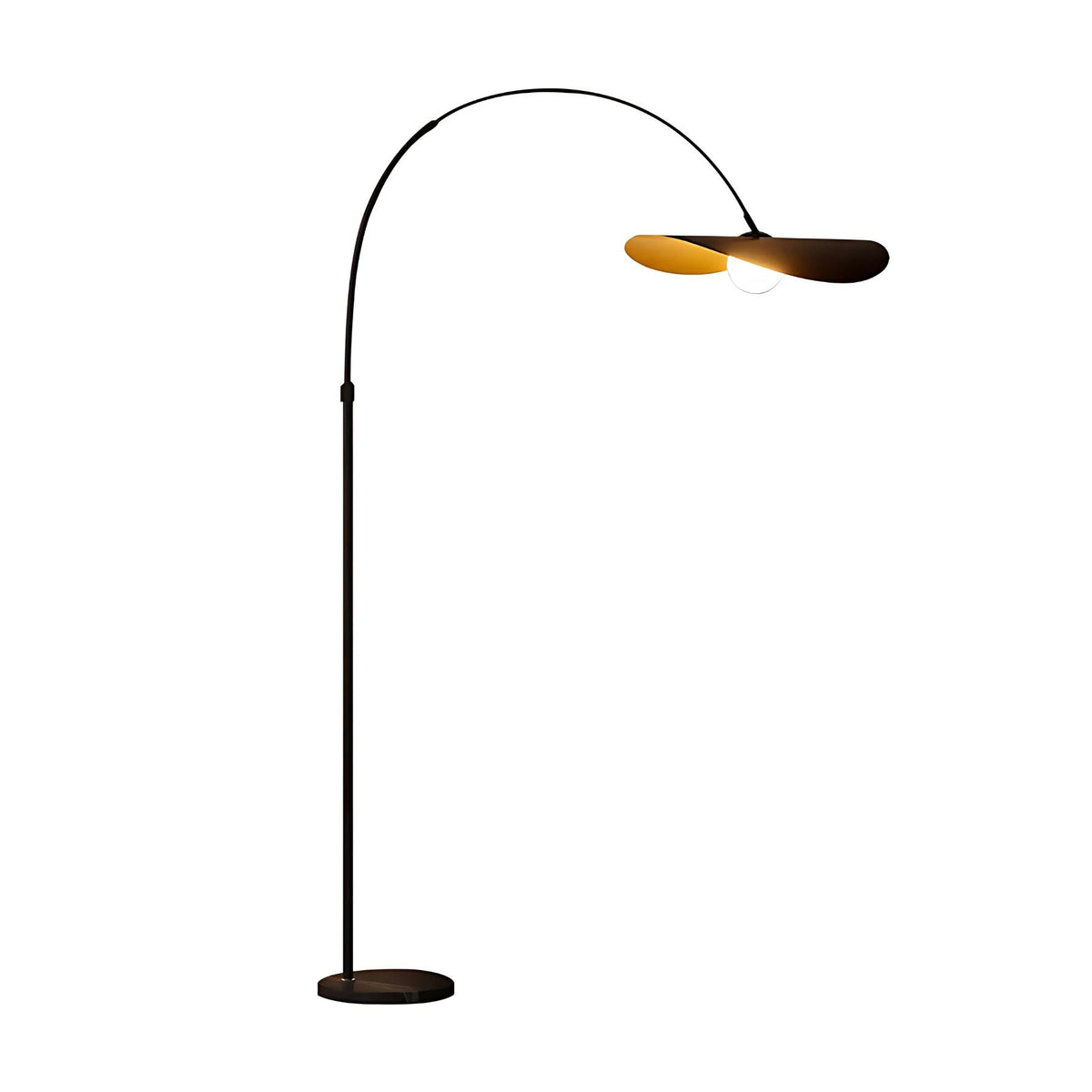 Curved Arc Standing Lamp with LED Height-Adjustable 71–79 Inch Iron Design for Reading Nook Bedroom Office Modern Minimalist Overhead Task L