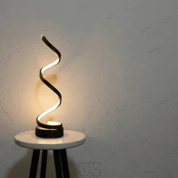Curved Metal Desk Lamp with Dimmable LED Light and 3 Color Modes for Bedroom Office and Living Room