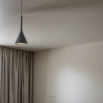 Nordic Hanging Pendant Light with Adjustable Cord, E27 Socket, Iron & Aluminum Construction for Living Room, Bedroom, Hallway
