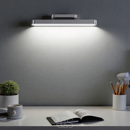 Rechargeable LED Reading Light 12 Inch Magnetic Mount Adjustable Brightness Touch Control Portable Detachable Aluminum Sconce for Bedroom Ha