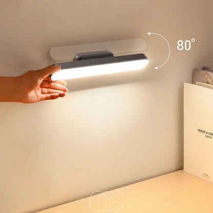 Rechargeable LED Reading Light 12 Inch Magnetic Mount Adjustable Brightness Touch Control Portable Detachable Aluminum Sconce for Bedroom Ha