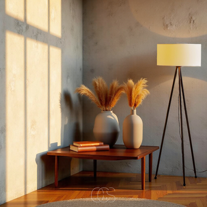 TIMBERLUME – Tripod Floor Lamp for Soft and Inviting Illumination
