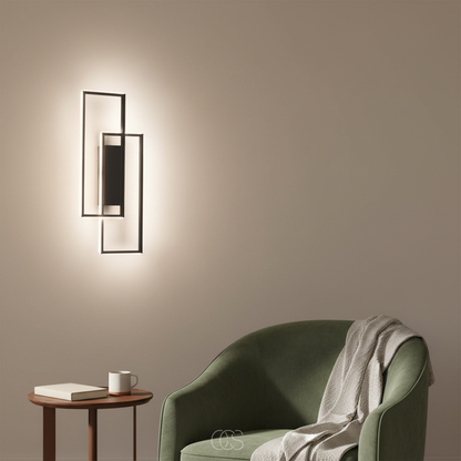 Modern Linear LED Wall Sconce with Three Adjustable Color Temperatures - Minimalist Aluminum Fixture for Hallway Bedroom Living Room