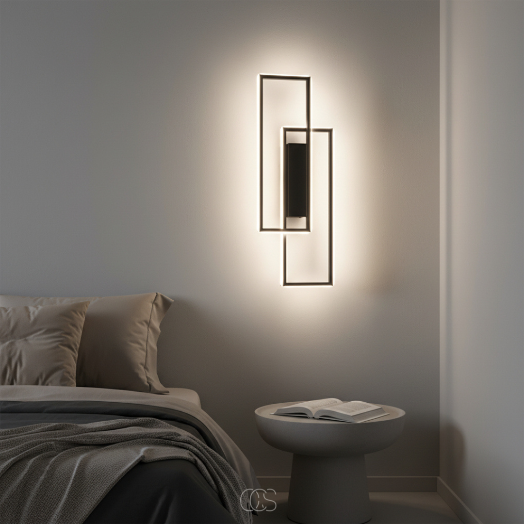 Modern Linear LED Wall Sconce with Three Adjustable Color Temperatures - Minimalist Aluminum Fixture for Hallway Bedroom Living Room