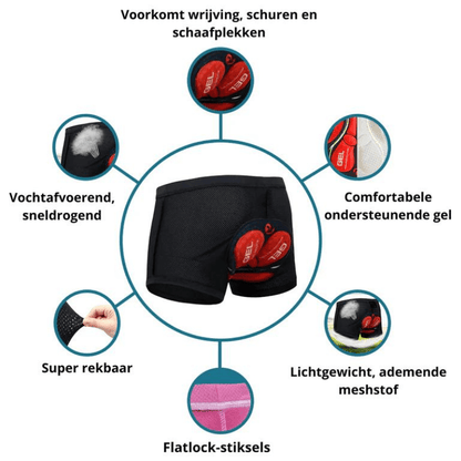 Padded Motorcycle Riding Shorts with 3D Gel Cushioning for Men & Women Bikers | Moisture-Wicking Compression Shorts for Long Rides