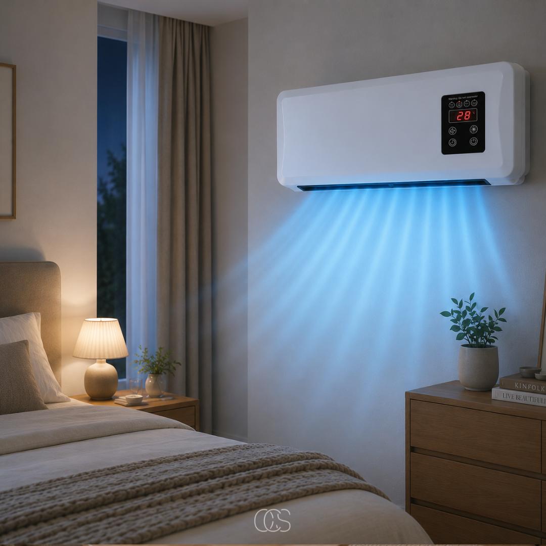Wall-Mounted Heater Fan with Built-In Clothes Drying Rack & Remote Control for Bathroom Bedroom
