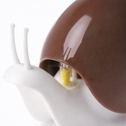 Solena Portable Soap Dispenser - Snail-Shaped, Compact Travel Bottle