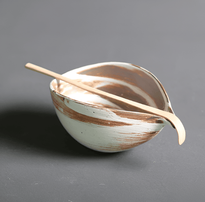 Ceramic Matcha Bowl Set with Bamboo Whisk, Spoon & Holder for Traditional Tea Making in Modern Kitchens