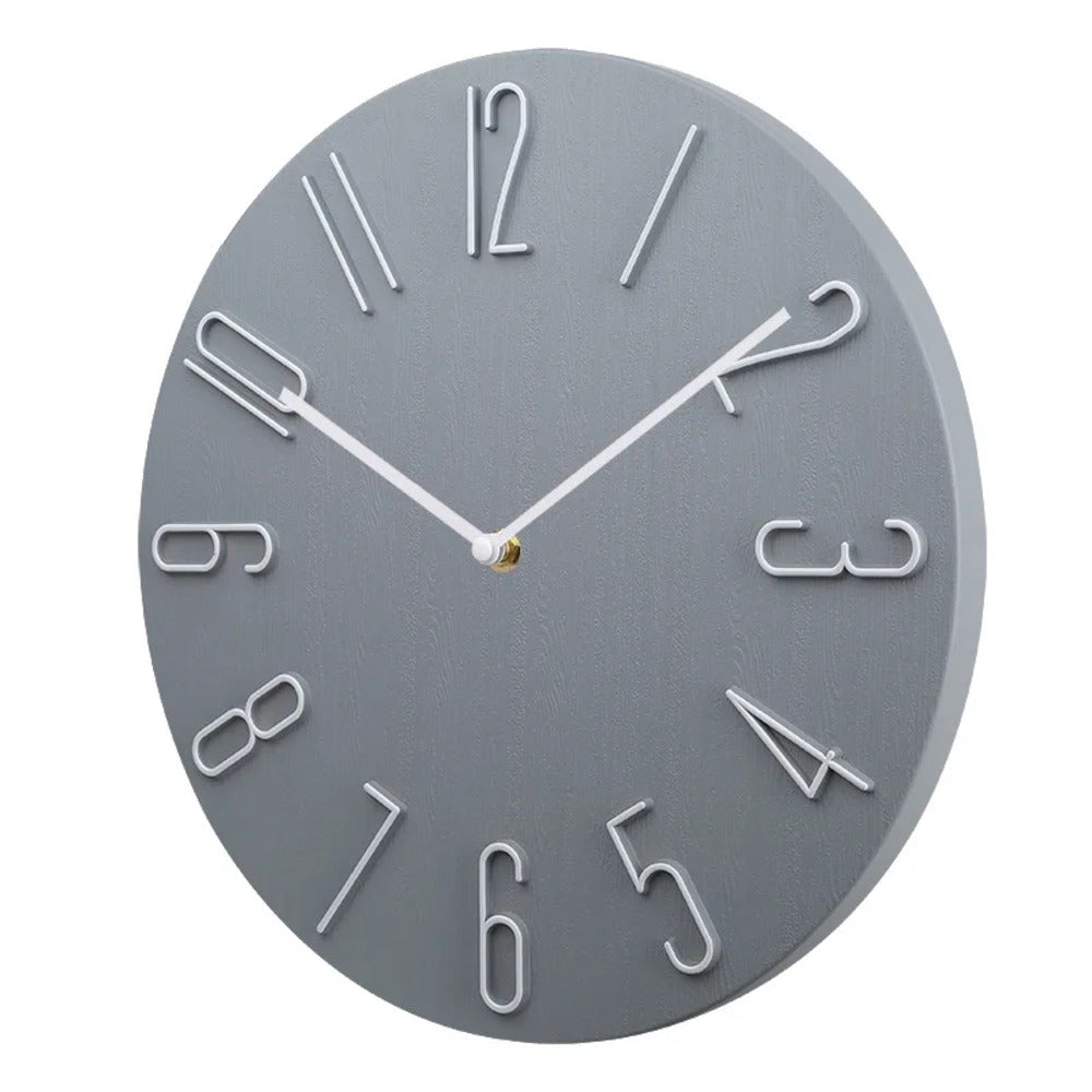 8-Inch Round Silent Wall Clock Pink Quiet Non-Ticking Timepiece Battery Operated Modern Minimalist Design for Bedroom Office Living Room Hal