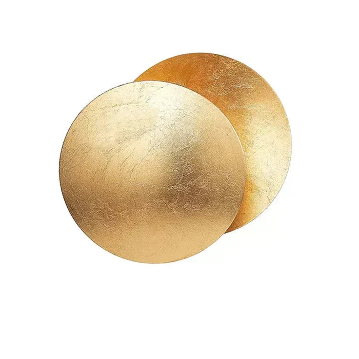 LED Metal Circle Shadow Wall Sconce 8-10 in Diameter for Bedroom Living Room Hallway Modern Sculptural Ambient Lighting Fixture Indoor Use C