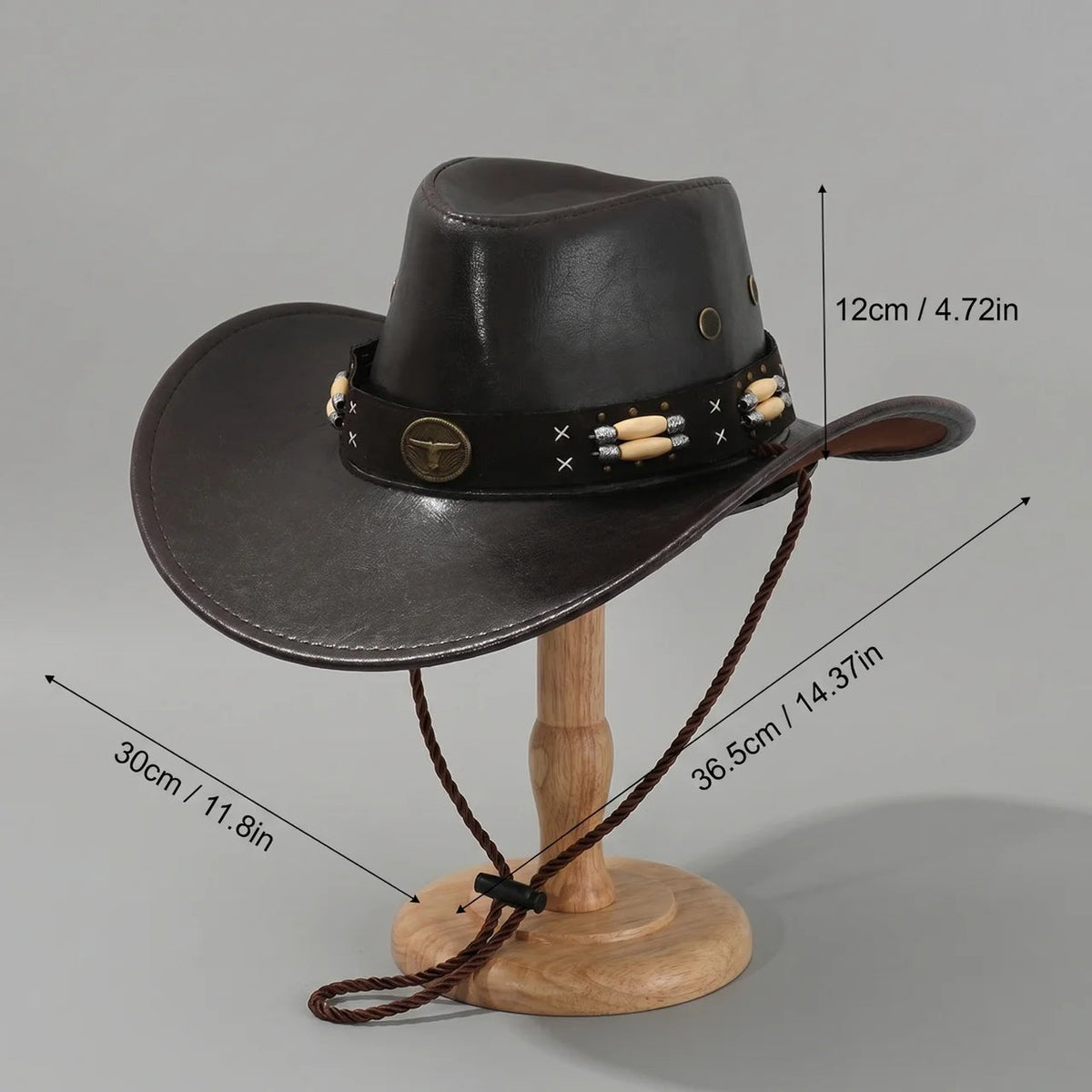 Outback Explorer | Western Outback Hat with Wide Brim & Adjustable Chin Strap | Rugged Style for Outdoor Adventures