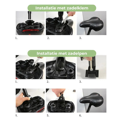 Memory Foam Bike Seat with Dual Suspension for Road, Mountain & City Bikes – Padded Comfort Saddle with Reflective Strips & Honeycomb Grip