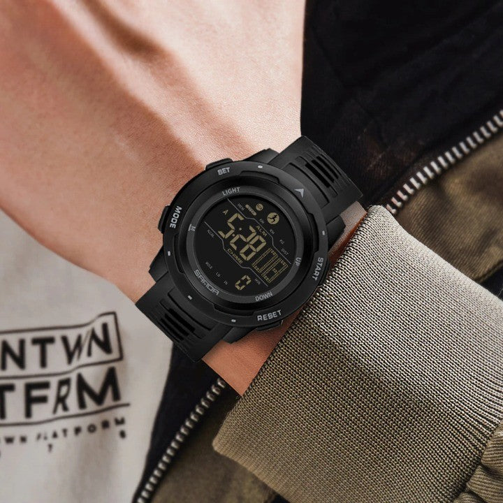 Explorateur en plein air | Montre podomètre numérique avec design étanche | Idéal pour le suivi de la condition physique
