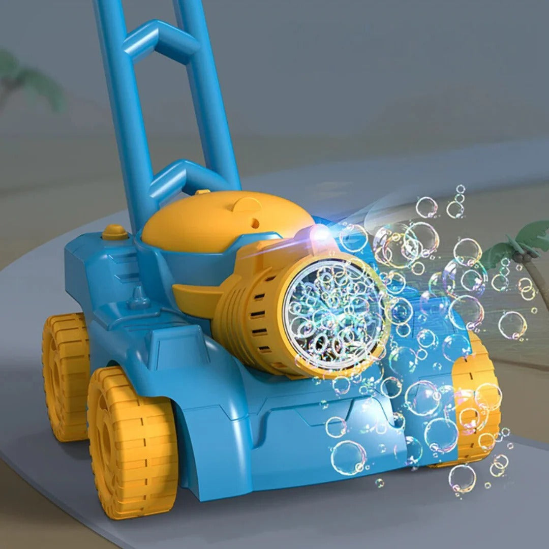Plein air | Tondeuse à bulles pour enfant avec fonction jeu actif | Activité d'extérieur stimulante pour les enfants