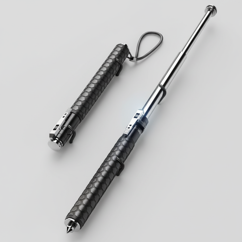 Outdoor Stability | Telescopic Hiking Pole with Anti-Slip Grip | Compact Design for Reliable Support