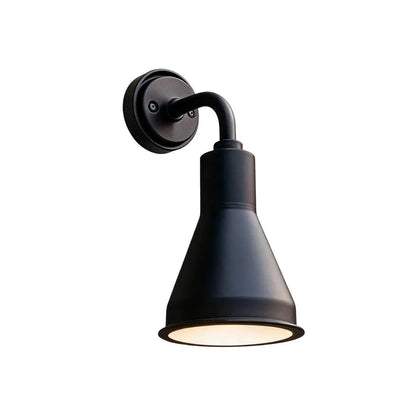 Applique murale d'extérieur, aluminium étanche IP65, blanc chaud 10W E27 - Design industriel minimaliste pour décoration murale extérieure