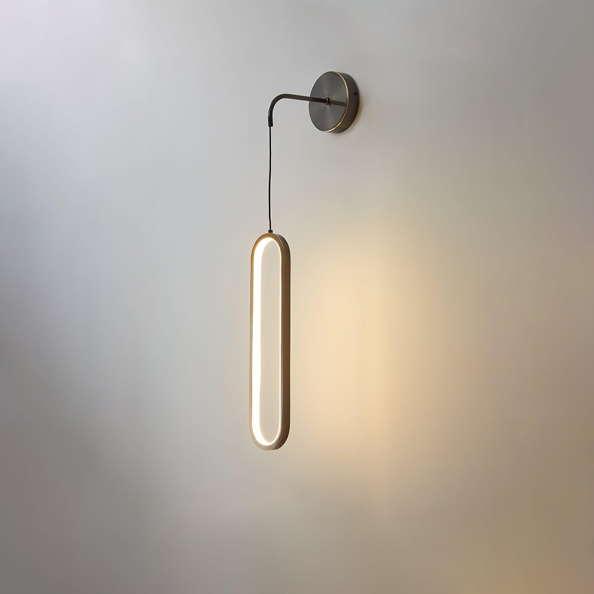 Vertical LED Sconce Light 27 Inch Contemporary Adjustable Color Temperature Fixture for Hallways Bedrooms Living Rooms Modern Acrylic Shade